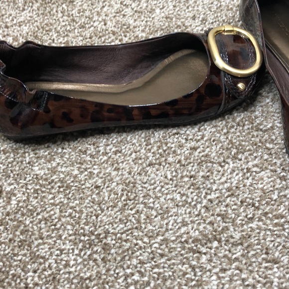 Ann Taylor Brown Leopard Buckle Flat - Picture 2 of 7